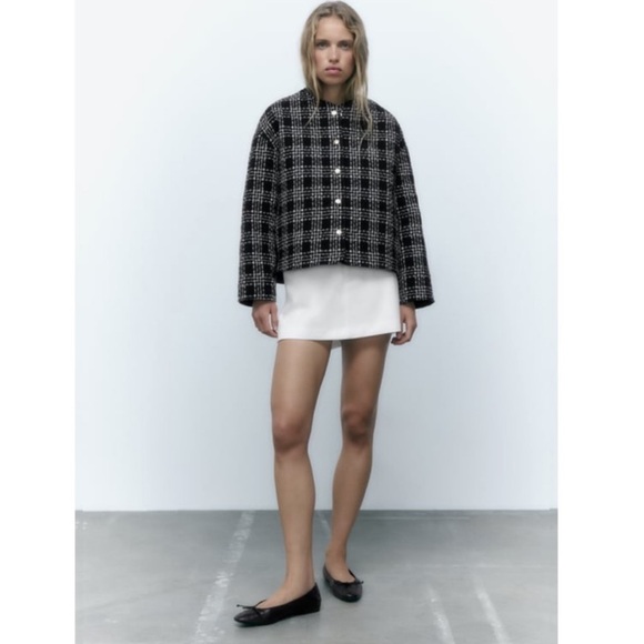 ZARA Tweed Quilted Lady Jacket - Picture 9 of 9